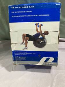 lot 9915 image: Prospirit 75 Cm Fitness Ball W Pump
