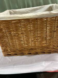 lot 9929 image: 15 x 12 wicker basket cloth lining bikini