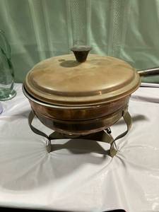 lot 9934 image: Copper chafing dish