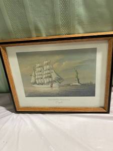 lot 9957 image: Frame 13 x 10 United States Coast Guard Academy