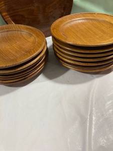lot 9973 image: wooden plates 14 Aristacraft