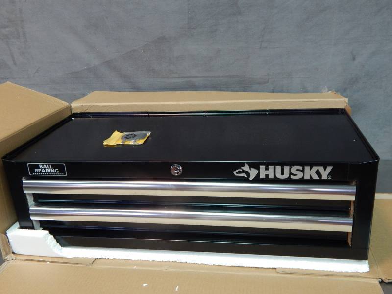 Husky 27" Black 2 Drawer Intermediate Chest Items For Everyone Tools