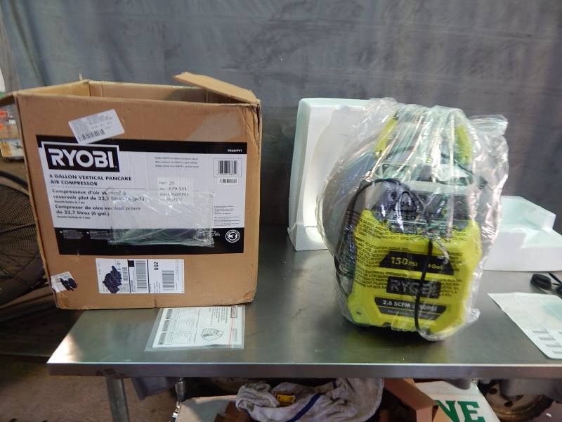 Ryobi 6 Gallon Vertical Pancake Air Compressor Items For Everyone