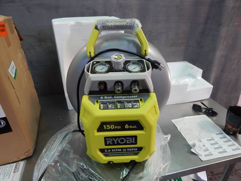 Ryobi 6 Gallon Vertical Pancake Air Compressor Items For Everyone