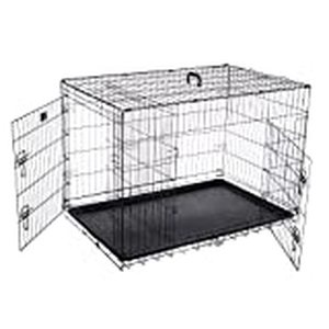 lot 3454 image: Pet Trex Double Door Folding Pet Crate