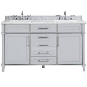 lot 3467 image: Home Decorators Collection Aberdeen Double Bath Vanity