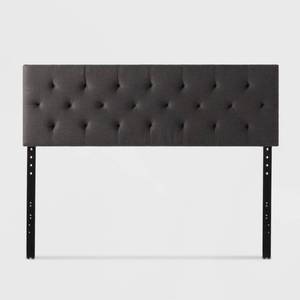 lot 3504 image: Brookside Home Emmie Adjustable Diamond Tufted Upholstered Headboard (Queen Size)