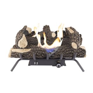 lot 3561 image: Pleasant Hearth Dual Fuel Wildwood Vent Free Gas Log Set