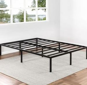 lot 3485 image: Metal Bed Frame (Queen Size)