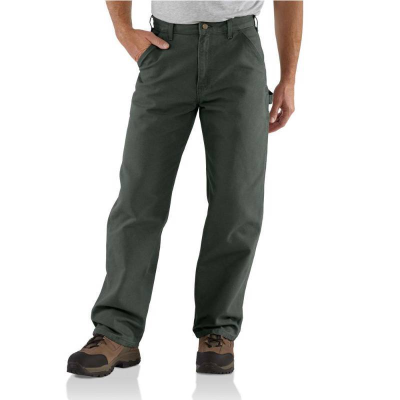 lot 6300 image: Carhartt Mens Washed Duck Work Dungaree Pants (Size 33x34)