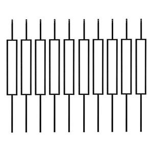 lot 9457 image: S11-Wrought Decorative Iron Balusters (10 COUNT)