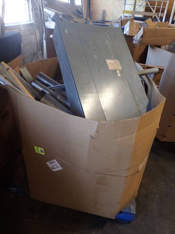 lot 680 image: (1) Breaker Box, and Large Pallet of Tubing