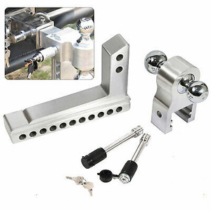 lot 11495 image: 10 Towing & Hauling Hitch Trailer Dual Ball Mount 2-516  2Keys 18500lbs