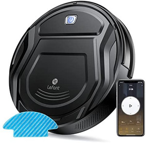 lot 13457 image: Lefant Robot Vacuum Cleaner, Upgraded M210B Robot Vacuum and Mop Combo, 2000pa Mini Robotic Vacuums, Self-charging Vacuum Robot, WiFiAppAlexa, Cleans Pet Hair, Floors, Carpet, Commercial Indoor