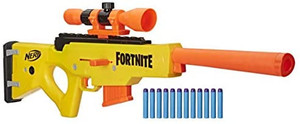 lot 13485 image: Nerf Fortnite BASR-L Bolt Action, Clip Fed Blaster(ONLY SCOP AND GUN INCLUDED