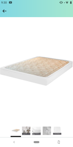 lot 13768 image: N&Y HOME Box Spring Cover, Sleek Alternative for Bed Skirts, Wrap Around Elastic, Full,