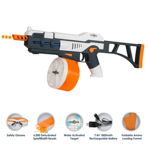 lot 13777 image: SPLATRBALL SRB1200 Full Auto Rechargeable Battery Powered Water Bead Gel Ball Blaster Kit
