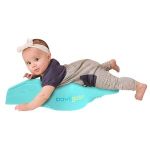 lot 13779 image: Crawligator Tummy Time Rolling Toy with Comfort Pad Provides Mobility for Infants, Mint