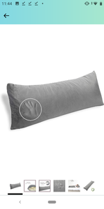 lot 13799 image: Millard bedding body pillow 76 in  20 in v lour grey