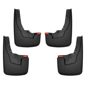 lot 14161 image: Husky Liners 58136 Rear Mud Guards for Dodge Ram 1500 with Fender Flares, Black ONLY THE REAR MUD GUARDS