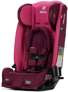 lot 14166 image: Diono Radian 3RX 3-in-1 Convertible Car Seat, Adjustable Head Support and Infant Insert, Ages 10 1 Maximum Safety and Protection Car Seat, 3 Slim Fit, Pink Flower