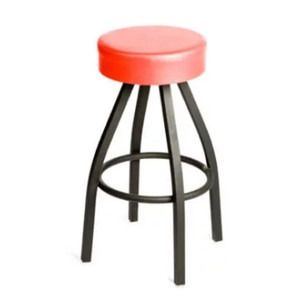 lot 14510 image: black and orange stool