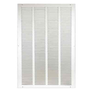 lot 16961 image: 16 In. X 25 In. White Return Air Steel Grille Is Designed To Cover Rectangular
