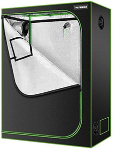 lot 16965 image: VIVOSUN 4x2 Grow Tent, 48x24x60 High Reflective Mylar with Observation Window and Floor Tray for Hydroponics Indoor Plant Growing for VS1000VS2000