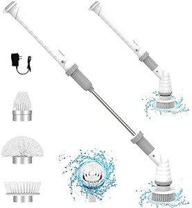 lot 48996 image: Electric Spin Scrubber,Electric Cleaning Brush,Power Scrubber with Long Handle and Cordless,Shower,Tub and Tile Scrubber, Equipped with 3 Multi-Purpose Cleaning Brush Heads �� �� �� �� �� �� ��