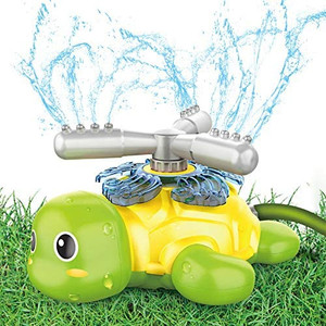 lot 48997 image: Sprinkler for Kids and Toddler, Turtle Sprinklers for Yard Kid Outdoor Water Toys Gifts for 3 4 5 6 7 8 Year Old Boy Girl, Backyard Splash Water Play Outside Summer Activities - Sprays Up to 15ft High