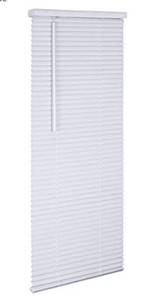 lot 2147 image: LOTUS & WINDOWARE 1 Inch Cordless Vinyl Mini Blind, 22in x 48in, White