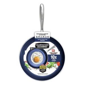 lot 2152 image: Granitestone - 12ft Round Fry Pan Non Stick - Blue