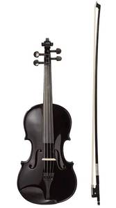lot 2160 image: Beginner Violin, Solid wood, Black
