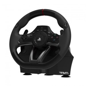 lot 2161 image: HORI Racing Wheel Apex for Sony PlayStation 43, and PC, Black