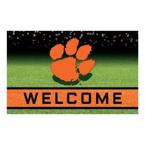 lot 2172 image: Clemson University Crumb Rubber Door Mat