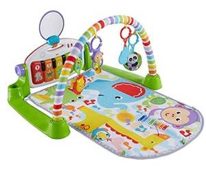 lot 2190 image: Fisher-Price Deluxe Kick n Play Piano Gym, Green
