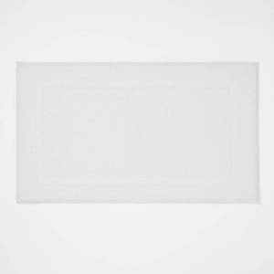 lot 2232 image: 20in x 34in Performance Texture Cotton Memory Foam Bath Rug White - Threshold