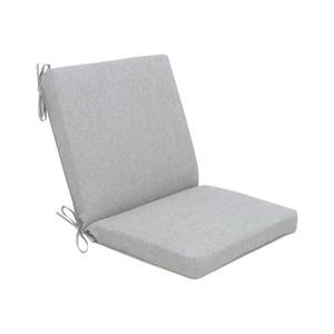 lot 2270 image: Hampton Bay 20 in. x 36 in. x 4 in. Stone Gray Deluxe Outdoor Mid-back Cushion (1-Pack)