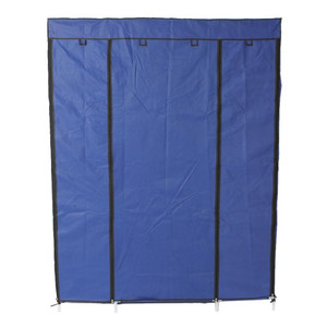 lot 2272 image: 34in Portable Wardrobe Closet - Blue