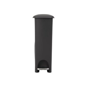lot 2313 image: Rubbermaid Step-On - Trash can - flip lid - 11.3 gal - foot pedal - plastic resin - charcoal