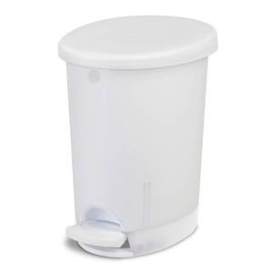 lot 2318 image: Sterilite Step-Open Trash Can Clear 10.4qt2.6gal