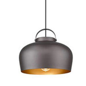 lot 2227 image: HWH Industrial Hanging Light 14-Inch, Rustic Vintage