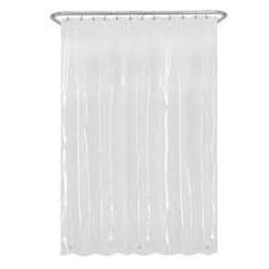 lot 2284 image: Made By Design Peva Shower Liner Medium Weight 71in x 71in Weighted Hem Clear