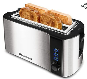 lot 4955 image: Elite Gourmet by Maxi-Matic ECT-3100 Long Slot Toaster