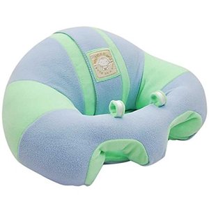lot 6570 image: Hugaboo Infant Sitting Chair,Green n Blue Fleece