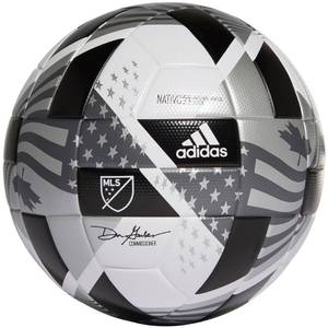 lot 6581 image: Adidas MLS WhiteBlack 2021 Nativo Soccer Ball