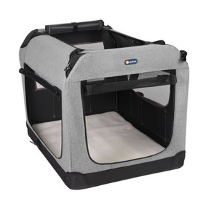 lot 6590 image: Veehoo Folding Soft Dog Crate,28