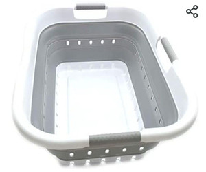 lot 6595 image: SAMMART,Collapsible Plastic Laundry Basket