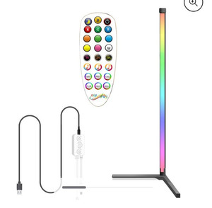 lot 6609 image: LED Floor Lamp Dimmable Color Changing Atmosphere Light