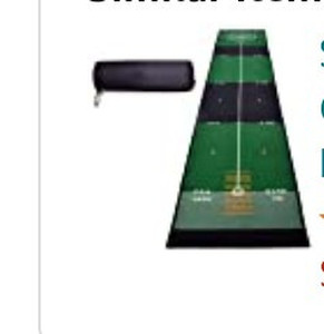 lot 6655 image: Gagalileo Golf Putting Mat
